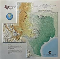 Texas American Viticultural Areas - Large 3D Map 0061